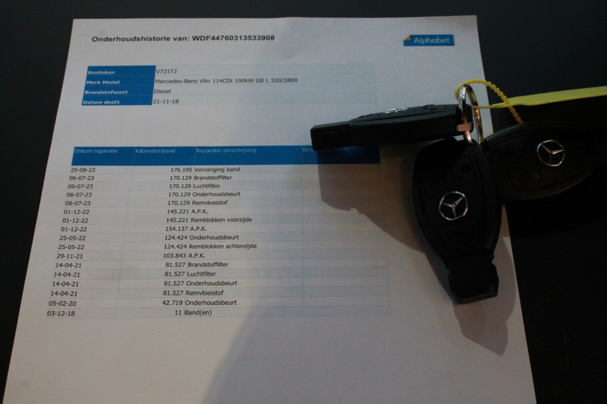 Mercedes-Benz Vito 114 CDI Lang Automaat 2x schuifdeur EURO 6 - AC/Climate - Cruise - PDC - € 15.900,- Excl.