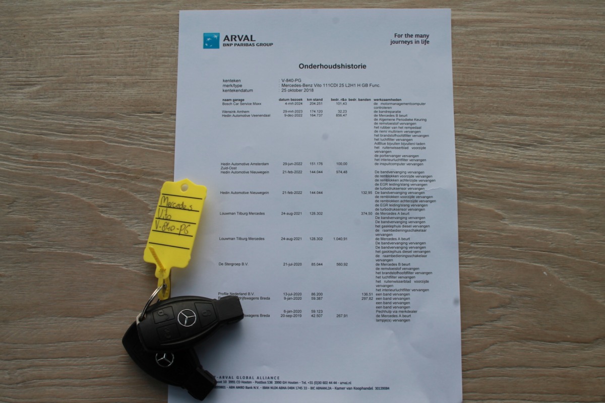 Mercedes-Benz Vito 111 CDI Lang - EURO 6 - Airco - Navi - Cruise - Camera- € 12.950,-  Excl