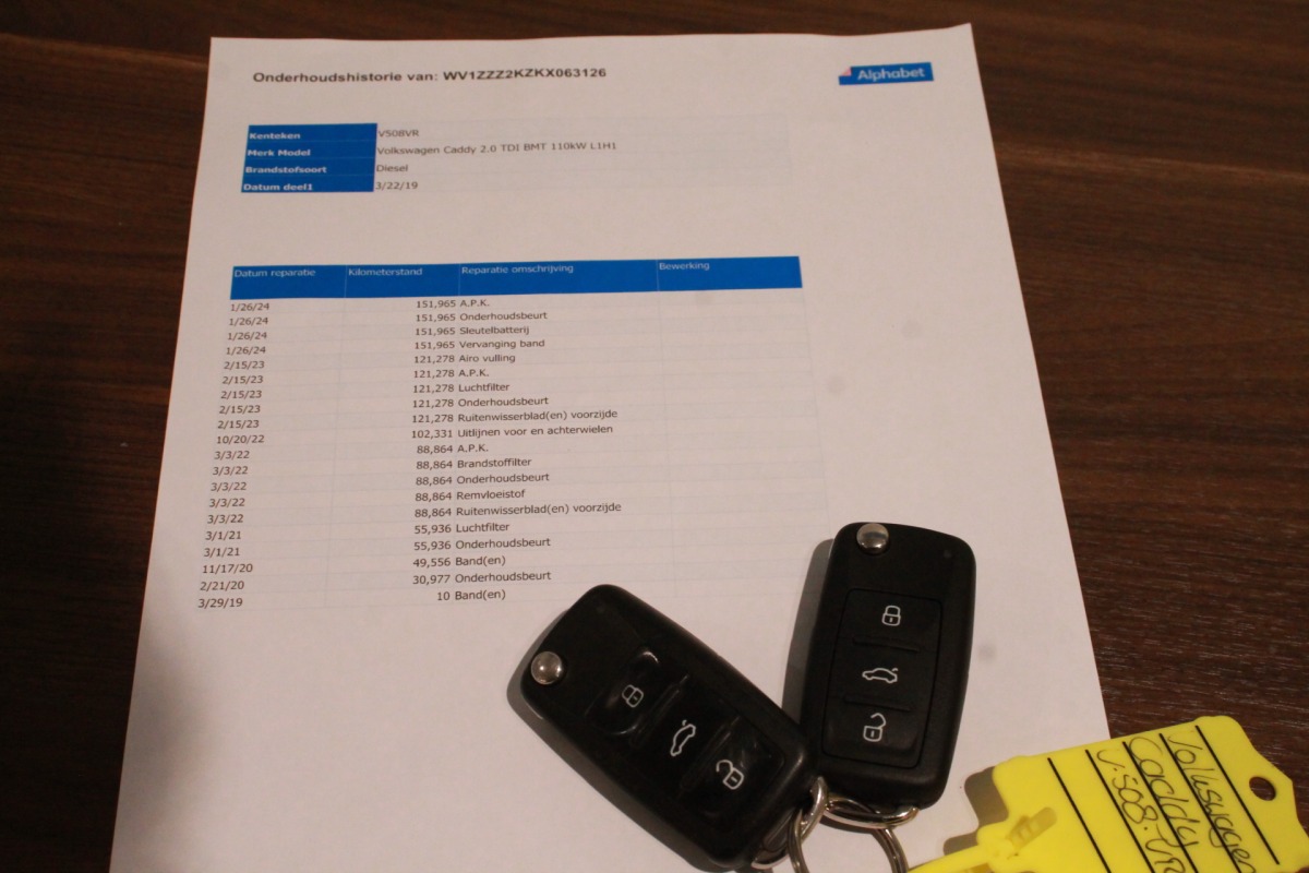 Volkswagen Caddy 2.0 TDI 150PK EURO 6 - Airco - Navi - Cruise - € 12.950,- Excl.