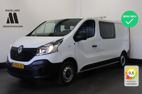 Renault Trafic 1.6 dCi 125PK L2 Dubbele Cabine - EURO 6 - Airco - Navi - Cruise - € 14.900,- Excl.