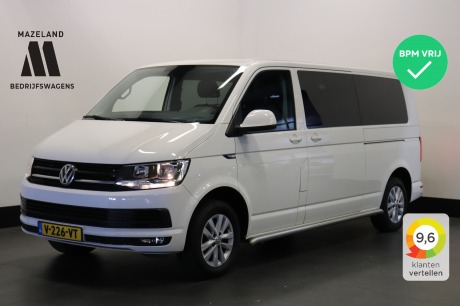 Volkswagen Transporter 2.0 TDI L2 Dubbele Cabine EURO 6 - Airco - Cruise - PDC - € 18.950,- Excl.