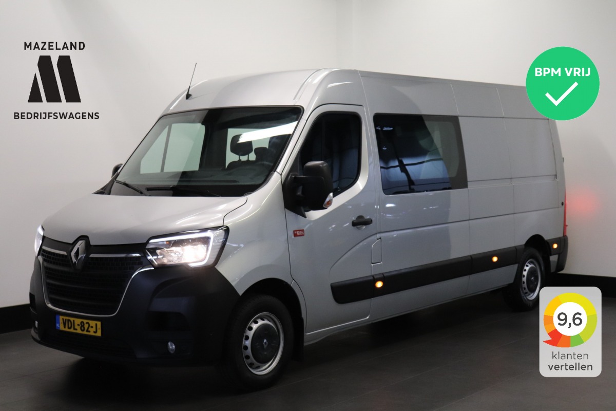Renault Master 2.3 dCi 136PK L3H2 Dubbele Cabine - EURO 6 - Airco - Navi - Cruise - PDC - € 24.950,- Excl.