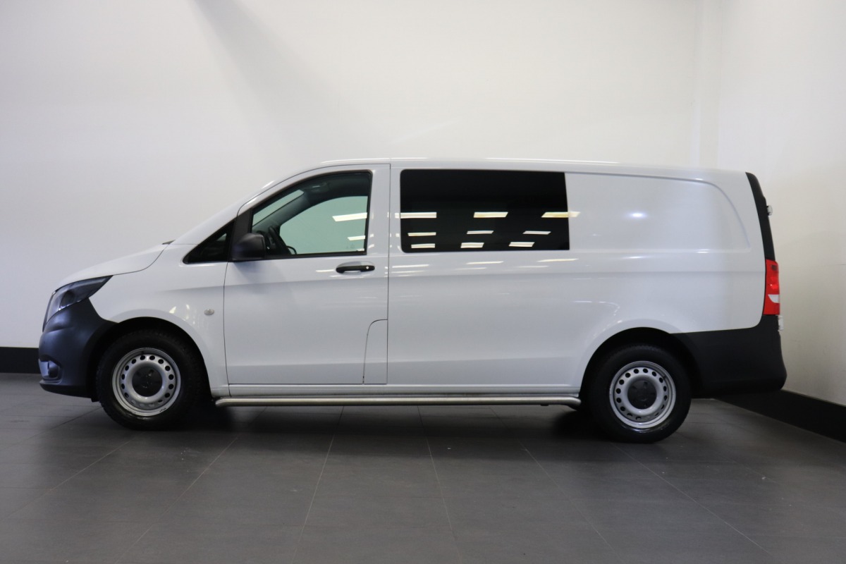 Mercedes-Benz Vito 111 CDI Lang Dubbele Cabine EURO 6 - Airco - Navi - Cruise - € 21.950,- Excl.