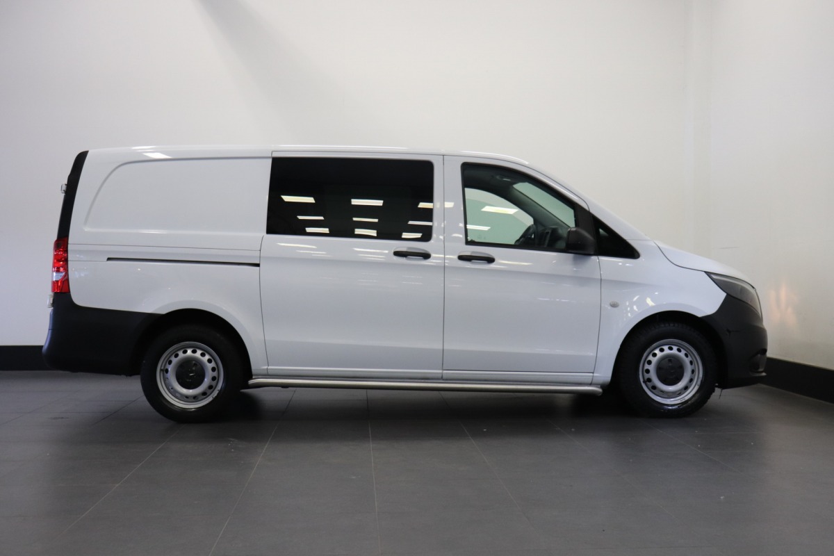 Mercedes-Benz Vito 111 CDI Lang Dubbele Cabine EURO 6 - Airco - Navi - Cruise - € 21.950,- Excl.