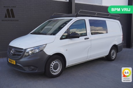 Mercedes-Benz Vito 111 CDI Lang Dubbele Cabine EURO 6 - Airco - Navi - Cruise - PDC - €17.950,- Excl.
