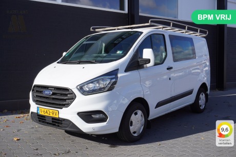 Ford Transit Custom 2.0 TDCI Dubbele Cabine - EURO 6 - Airco - Cruise - PDC - €14.900,- Excl.