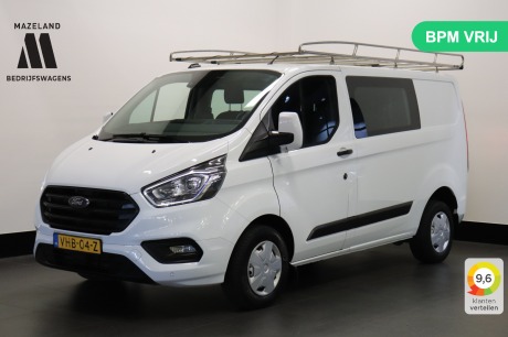 Ford Transit Custom 2.0 TDCI Dubbele Cabine EURO 6 - Airco - Navi - Cruise - Imperiaal - €17.950,- Excl.