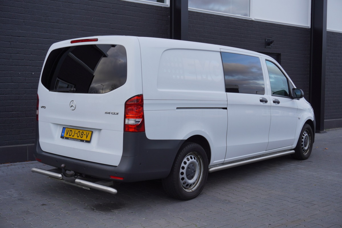 Mercedes-Benz Vito 114 CDI XL Dubbele cabine 2x schuifdeur EURO 6 - Airco - Navi - Cruise - €13.900,- Excl.