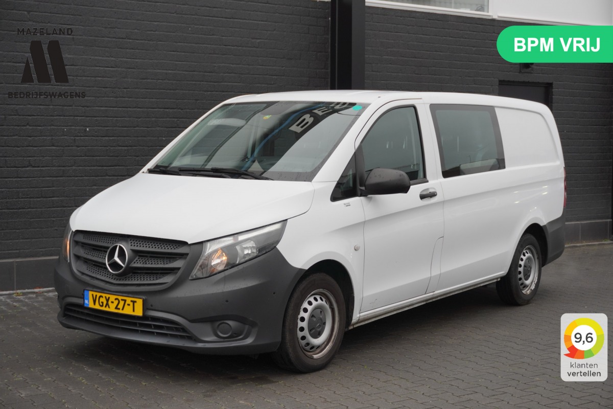Mercedes-Benz Vito 110 CDI Lang Dubbel cabine EURO 6 - A/C climate - Cruise - Camera - €14.900,- Excl. Mercedes-Benz Vito 110 CDI Lang Dubbel cabine EURO 6 - A/C climate - Cruise - Camera - €14.900,- Excl.