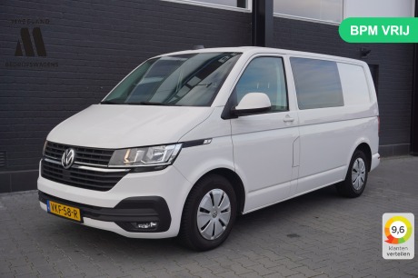 Volkswagen Transporter 2.0 TDI 150PK EURO 6 AUTOMAAT Dubbel Cabine - Airco - Navi - Cruise - €22.950,- Excl.