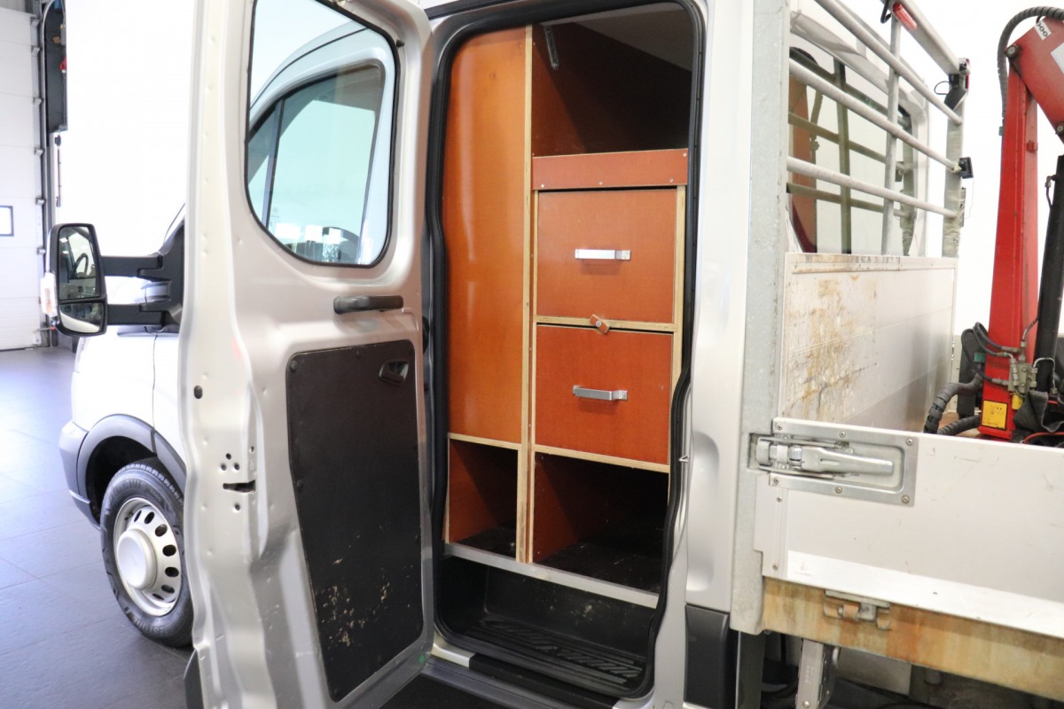 Ford Transit 2.0 TDCI 170PK Dubbel lucht Openlaadbak L4 EURO 6 - Airco - Navi - Cruise - Kraan -  € 19.900,- Excl.