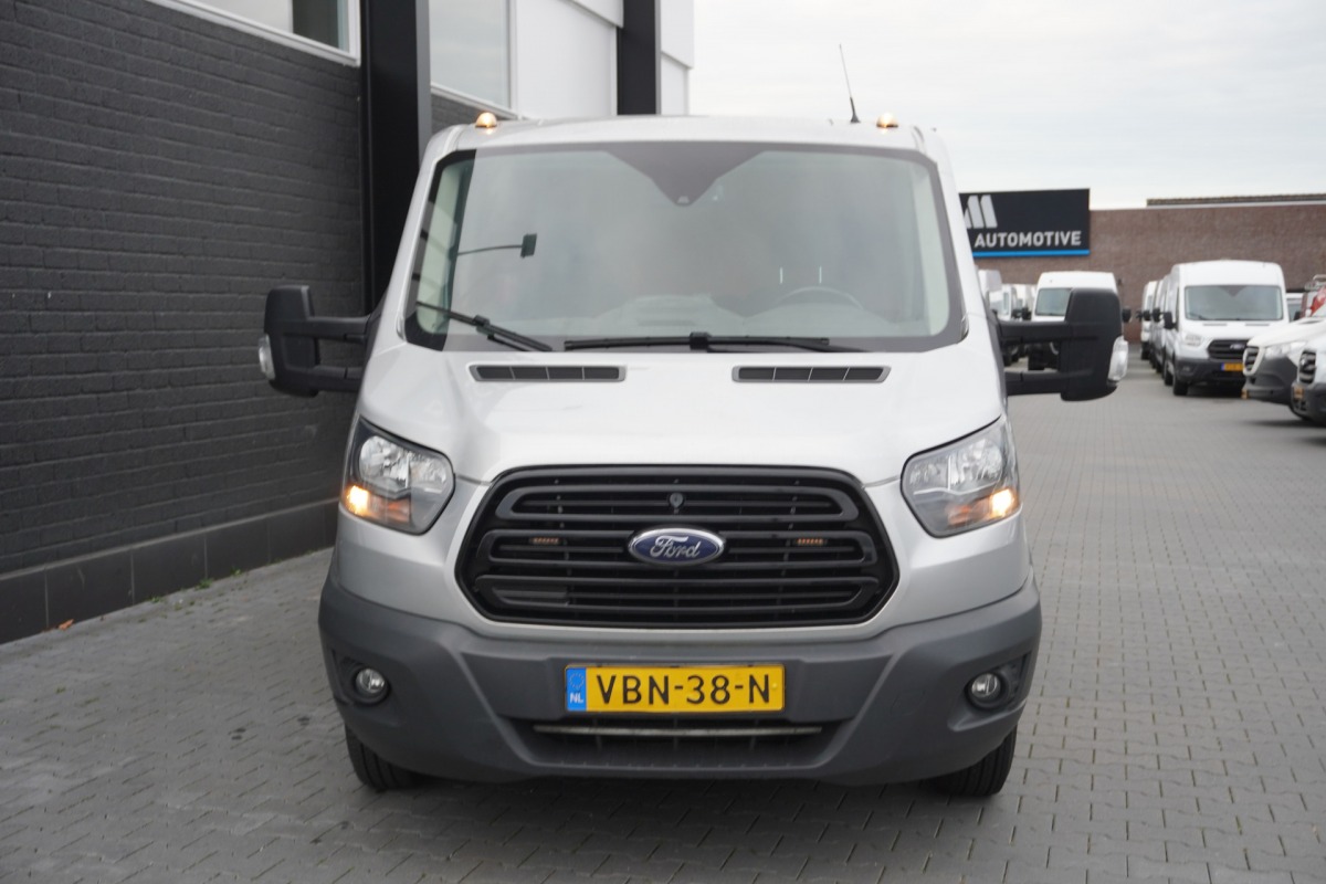 Ford Transit 2.0 TDCI 170PK Dubbel lucht Openlaadbak L4 EURO 6 - Airco - Navi - Cruise - Kraan -  € 19.900,- Excl.