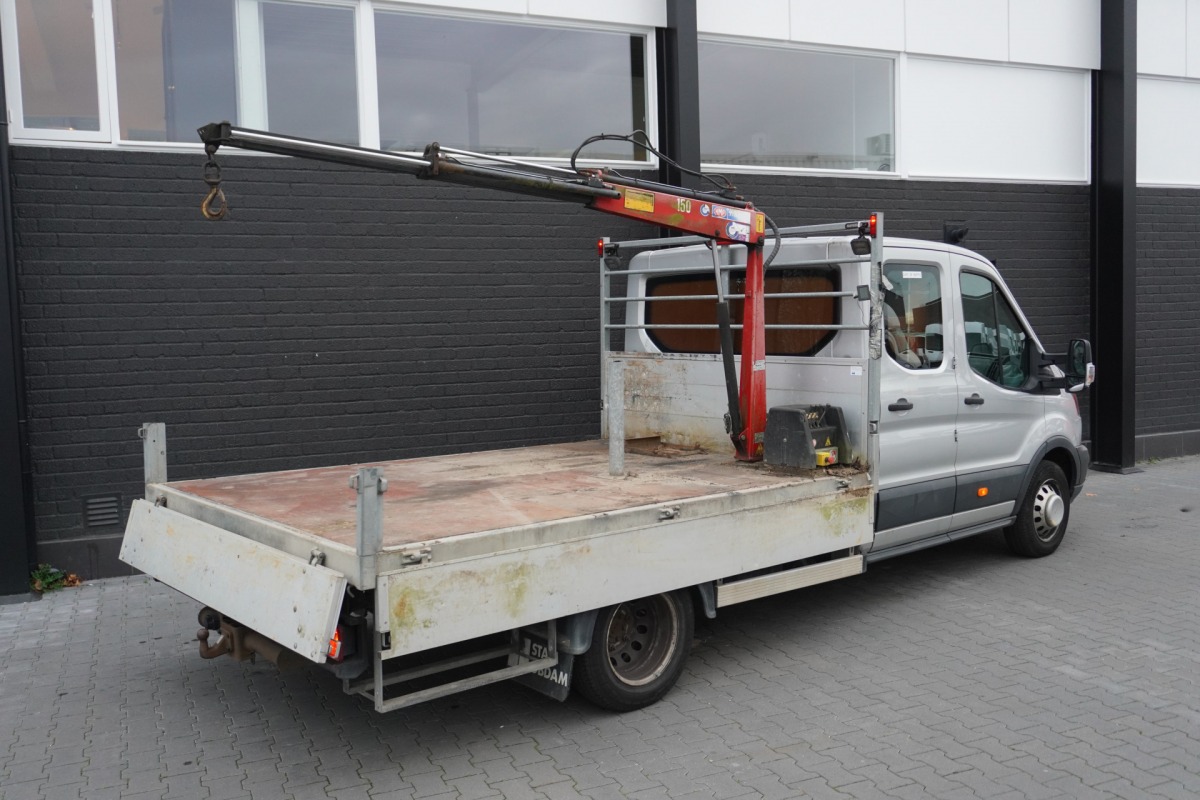 Ford Transit 2.0 TDCI 170PK Dubbel lucht Openlaadbak L4 EURO 6 - Airco - Navi - Cruise - Kraan -  € 19.900,- Excl.
