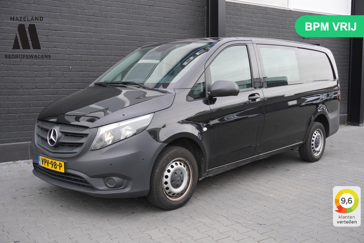 Mercedes-Benz Vito 110 CDI Lang Dubbele cabine EURO 6 - A/C Climate - Cruise - PDC - € 19.950,- Excl.
