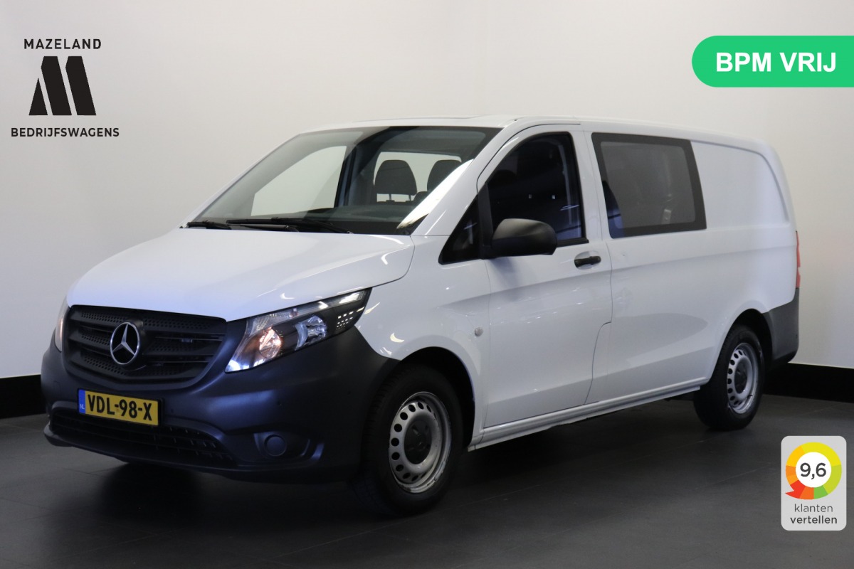 Mercedes-Benz Vito 114 CDI Lang Automaat Dubbel Cabine EURO 6 - Airco - Cruise - Camera - € 19.900,- Excl.