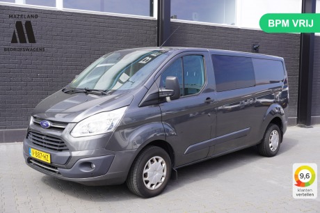 Ford Transit Custom 2.0 TDCI 170PK L2 Dubbele Cabine EURO 6 - Airco - Cruise - Camera - € 8.900, MARGE