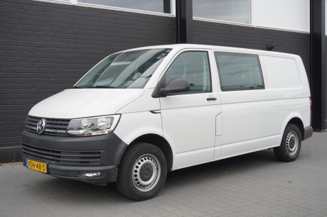 Volkswagen Transporter 2.0 TDI L2 Dubbel Cabine EURO 6 - Airco - Cruise - PDC - €15.900,- Excl.