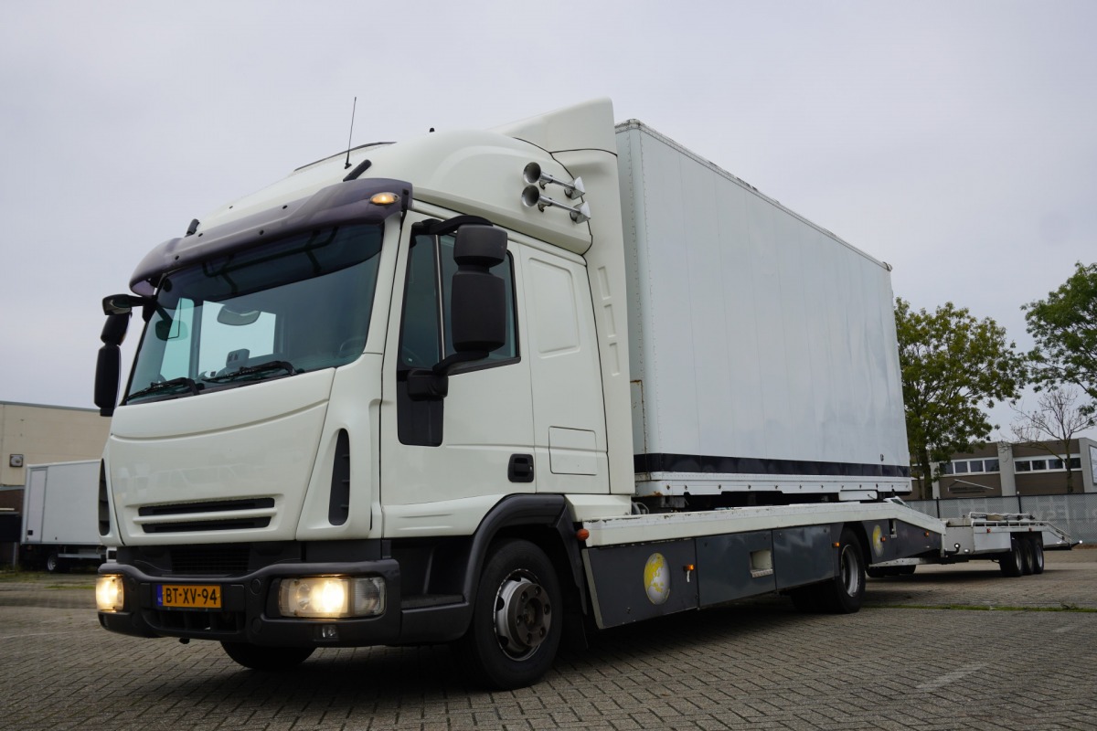 Iveco ML75E18/P AUTOTRANSPORT INCL WITTEVEEN AANHANGER 3500KG Airco | slaapcabine | 3-lader | Wisselbak | €21.950,- excl. Iveco ML75E18/P AUTOTRANSPORT INCL WITTEVEEN AANHANGER 3500KG Airco | slaapcabine | 3-lader | Wisselbak | €21.950,- excl.