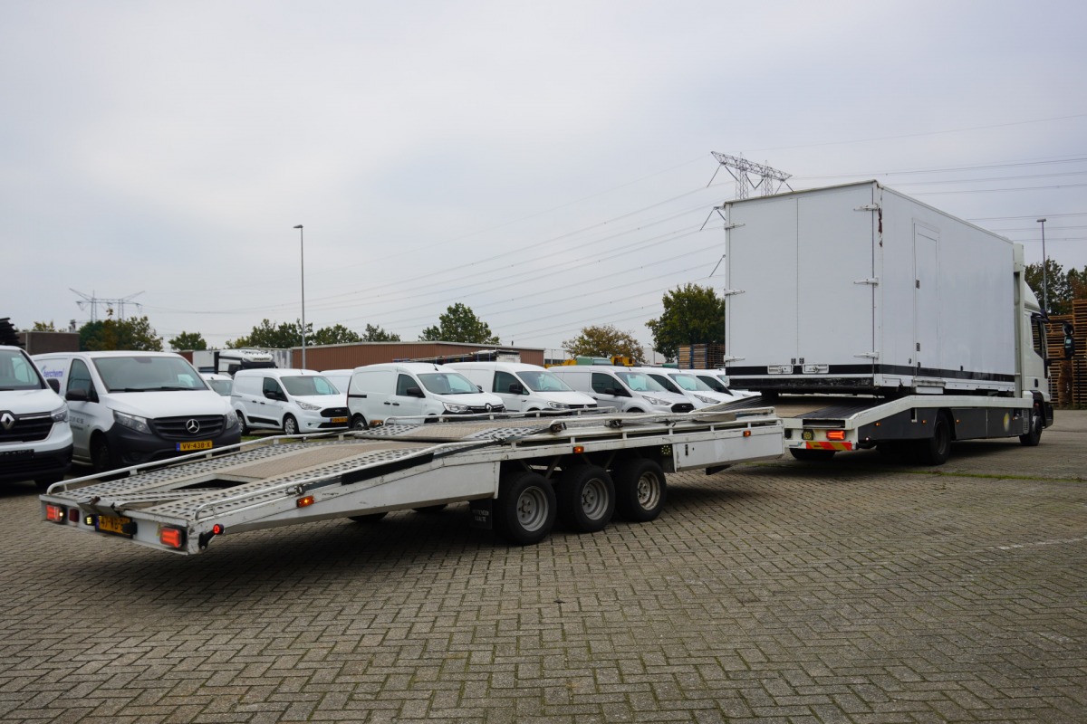 Iveco ML75E18/P AUTOTRANSPORT INCL WITTEVEEN AANHANGER 3500KG Airco | slaapcabine | 3-lader | Wisselbak | €21.950,- excl. Iveco ML75E18/P AUTOTRANSPORT INCL WITTEVEEN AANHANGER 3500KG Airco | slaapcabine | 3-lader | Wisselbak | €21.950,- excl.